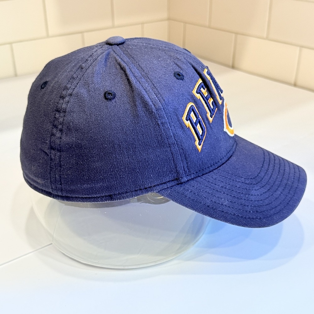 Reebok NFL Chicago Bears Fitted Baseball Cap Hat Navy Orange OSFA Officially - Picture 4 of 10